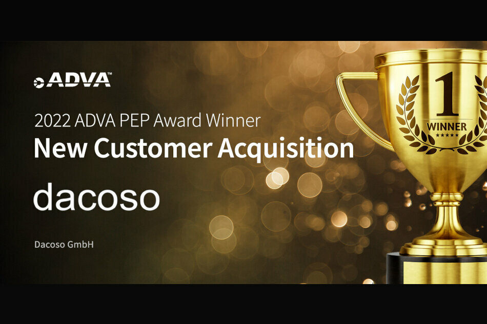 dacoso zum 2022 ADVA PEP Award Winner gekürt